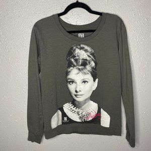 Grey Audrey Hepburn Breakfast at Tiffany's Sweater